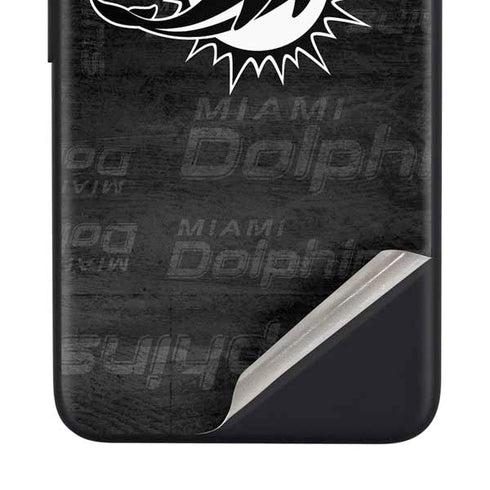 NFL Miami Dolphins Black & White Google Pixel 4a Skin